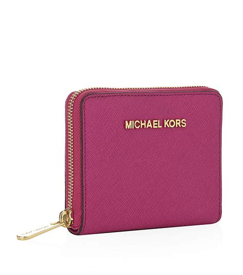 michael kors small logo card case - pink - wallets|Michael Kors jet wallet pink.